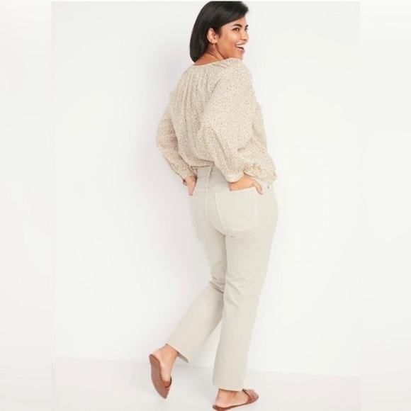 NWOT! High-Waisted Slouchy Straight Cropped Non-Stretch Jeans - Size 8 TALL💎 - Picture 4 of 9